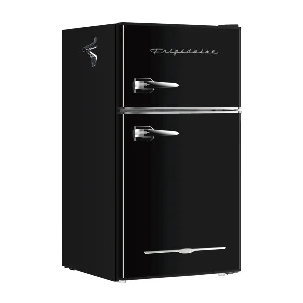 Frigidaire® 3.2-Cu Ft. 2-Door Retro Compact Bar Fridge with Freezer and Side Bottle Opener, EFR840 (Black)