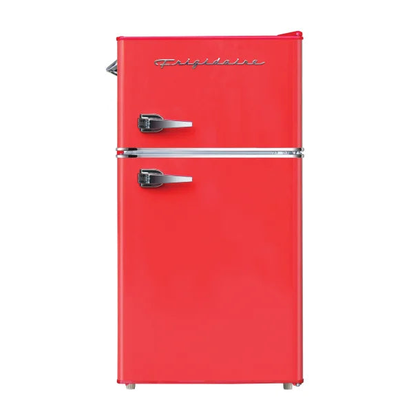 Frigidaire® 3.2-Cu Ft. 2-Door Retro Compact Bar Fridge with Freezer and Side Bottle Opener, EFR840 (Red)