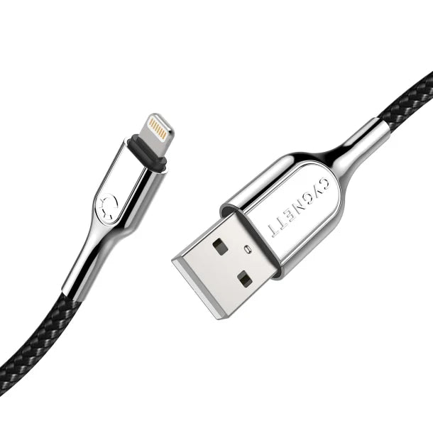 Cygnett® Armored Lightning® to USB-A Charge and Sync Cable (3.28 Ft.; Black)