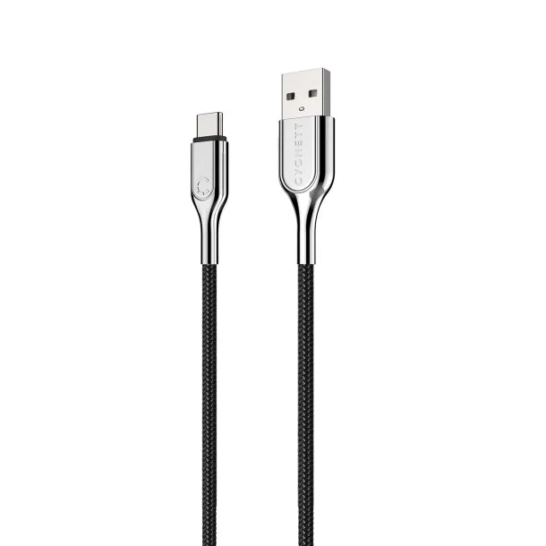 Cygnett® Armored 2.0 USB-C® to USB-A Charge and Sync Cable (Black)