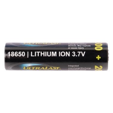 Ultralast® 2,600 mAh 18650 Retail Blister-Carded Rechargeable Battery (1 Pack)