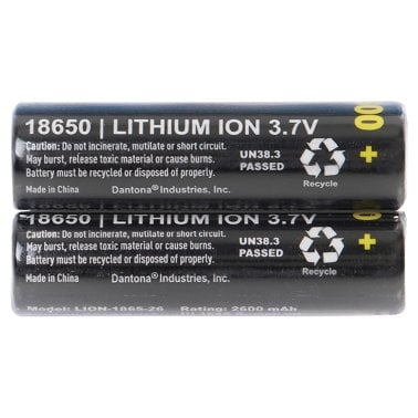 Ultralast® 2,600 mAh 18650 Retail Blister-Carded Rechargeable Batteries (2 Pack)