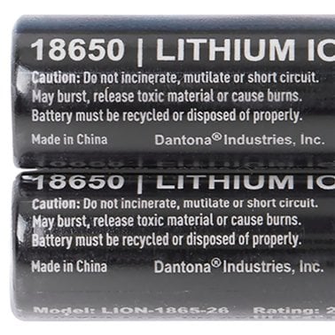 Ultralast® 2,600 mAh 18650 Retail Blister-Carded Rechargeable Batteries (2 Pack)