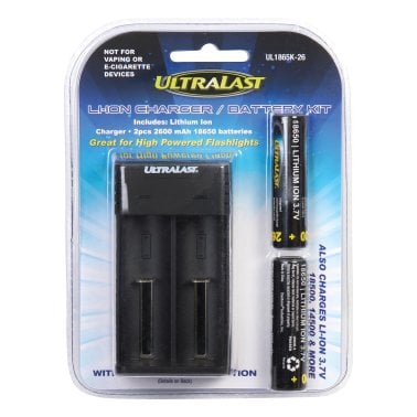 Ultralast® Lithium Ion Charger/Batteries Combo Kit