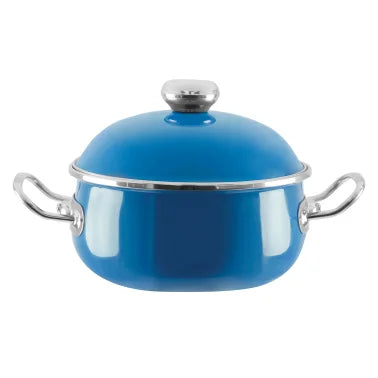 Vita® Enamel-on-Steel Covered Dutch Oven (6 Quart; Blue)