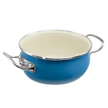 Vita® Enamel-on-Steel Covered Dutch Oven (6 Quart; Blue)