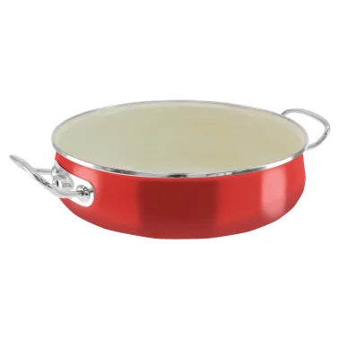 Vita® 5-Qt. Enamel-on-Steel Covered Casserole (Red)