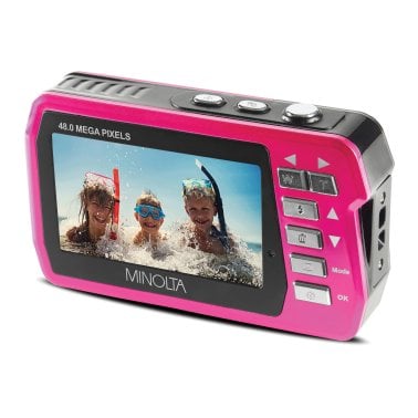 Minolta® 48.0-Megapixel Waterproof Digital Camera (Pink)