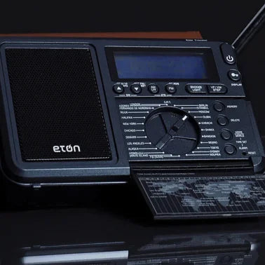 Eton® Elite Traveler Portable AM/FM/LW/SW Radio with Leather Case