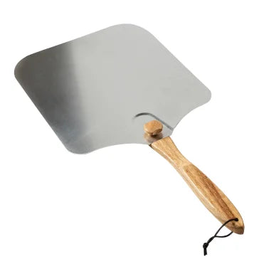 Old Stone Aluminum Pizza Peel with Folding Wood Handle (14 In. x 16 In.)