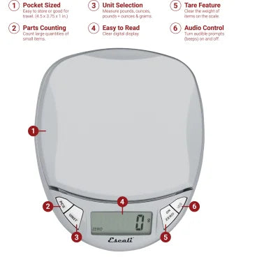 Escali® Pico Pocket Scale