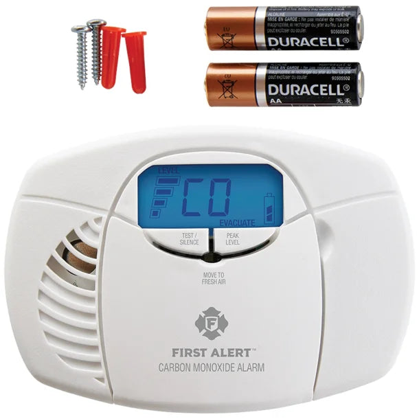 First Alert® Battery-Powered Carbon Monoxide Alarm with Backlit Digital Display