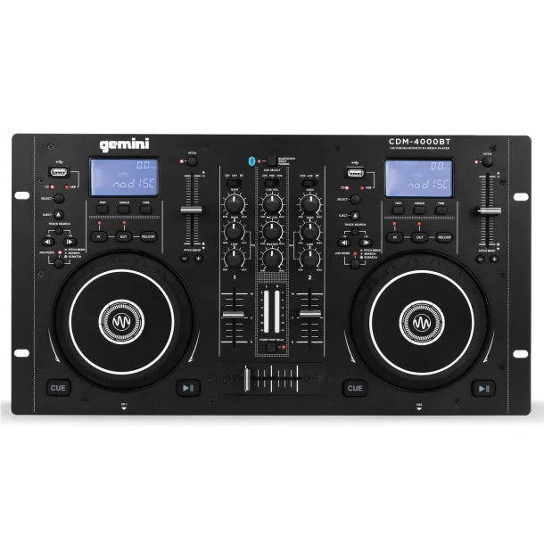 Gemini® CD/USB DJ Media Player with Bluetooth®, Black, CDM-4000BT