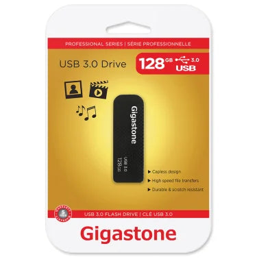 Gigastone® Z30 USB 3.0 Retractable Flash Drive (128 GB)