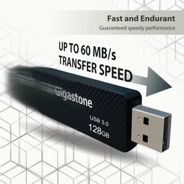 Gigastone® Z30 USB 3.0 Retractable Flash Drive (128 GB)