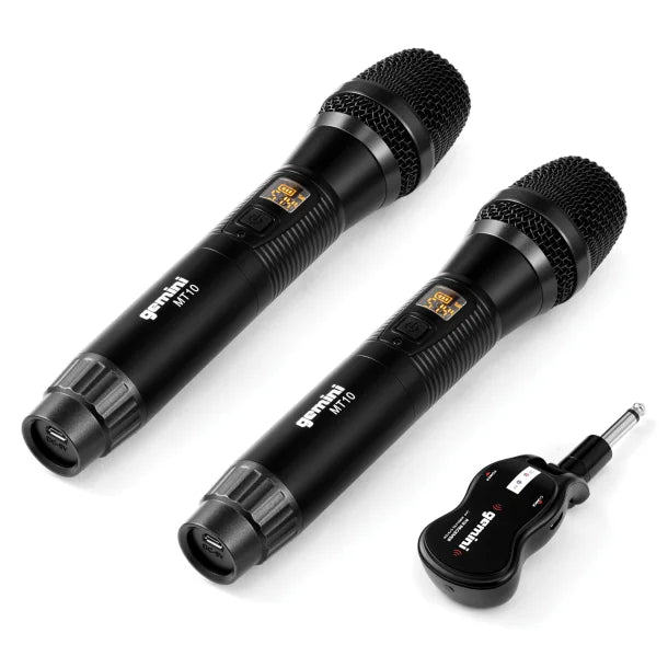 Gemini® GMU-M200 UHF Dual Wireless Microphone System