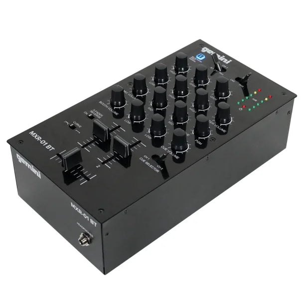 Gemini® MXR-01BT Professional Mini DJ Bluetooth® Mixer, 2 Channels