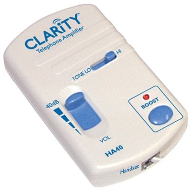 Clarity® HA40 Portable Telephone Handset In-Line Amp