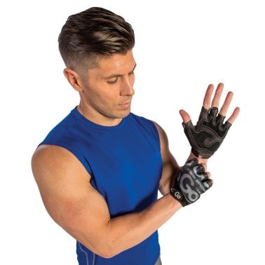 GoFit® Men’s Premium Leather Elite Trainer Gloves (Large)