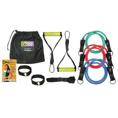 GoFit® Ultimate ProGym Resistance Bands Kit with Training DVD