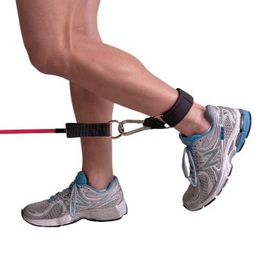 GoFit® Ankle Strap with Carabiner for Tubes and Resistance Bands