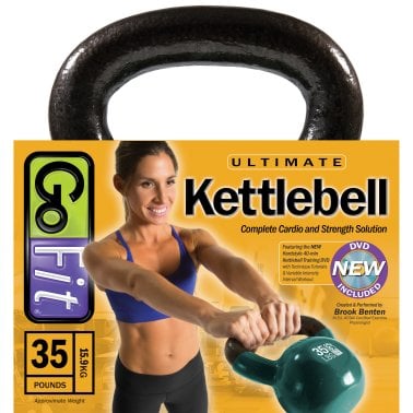 GoFit® Kettlebell with DVD (35 Lbs.)