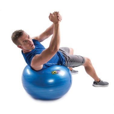 GoFit® Pro Grade Stability Guide Ball with Pump (55cm; Blue)