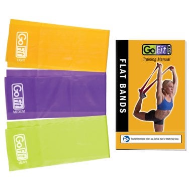 GoFit® Latex-Free Flat Bands Set