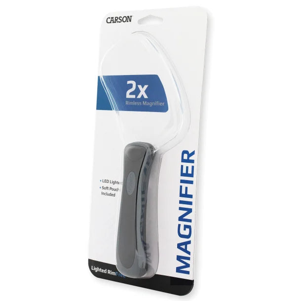 CARSON® Rectangle RimFree™ Handheld Magnifier