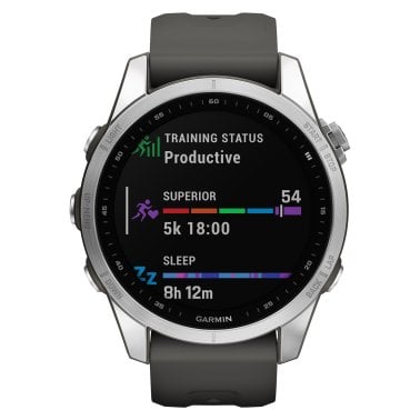 Garmin® fēnix® 7S Multisport GPS Smartwatch (Silver/Graphite)