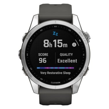 Garmin® fēnix® 7S Multisport GPS Smartwatch (Silver/Graphite)