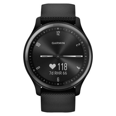 Garmin® vívomove® Sport Smartwatch with Silicone Band (Black)