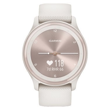 Garmin® vívomove® Sport Smartwatch with Silicone Band (Ivory)