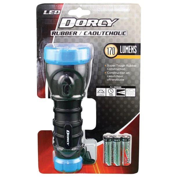 Dorcy® 180-Lumen LED TPE Rubber Flashlight