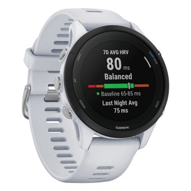 Garmin® Forerunner® 255 Music Running Smartwatch (Whitestone)