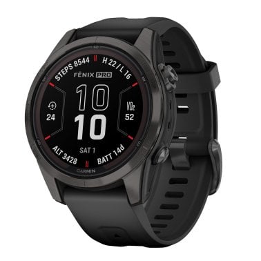 Garmin® fēnix® 7S Pro Sapphire Solar Edition Smartwatch (Carbon Gray)