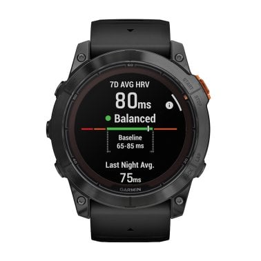 Garmin® fēnix® 7X Pro Solar Edition Smartwatch, Slate Gray Bezel with Black Band