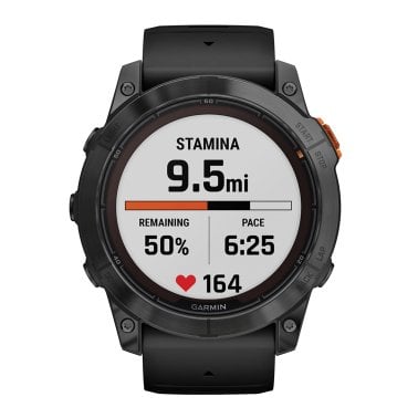 Garmin® fēnix® 7X Pro Solar Edition Smartwatch, Slate Gray Bezel with Black Band