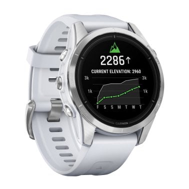 Garmin® epix™ Pro (Gen 2) Standard Edition Smartwatch with 42-mm Case, Silver Bezel with Whitestone Band