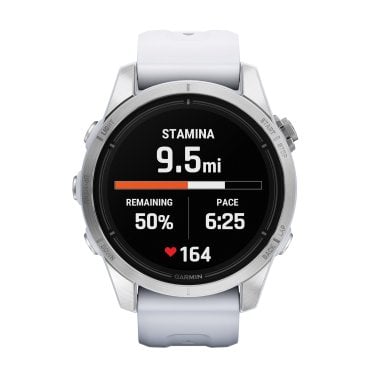 Garmin® epix™ Pro (Gen 2) Standard Edition Smartwatch with 42-mm Case, Silver Bezel with Whitestone Band