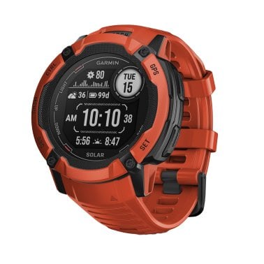 Garmin® Instinct® 2X Solar Smart Watch (Flame Red)