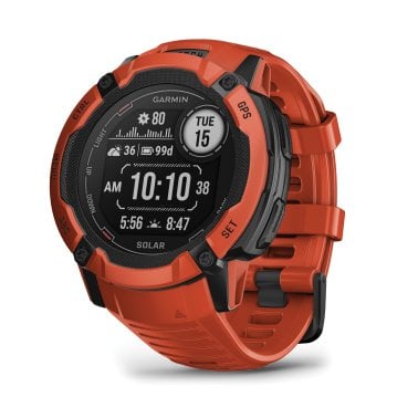 Garmin® Instinct® 2X Solar Smart Watch (Flame Red)