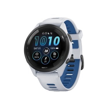 Garmin® Forerunner® 265 Running Smartwatch with Black Bezel (White)