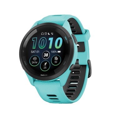 Garmin® Forerunner® 265 Running Smartwatch with Black Bezel (Blue)