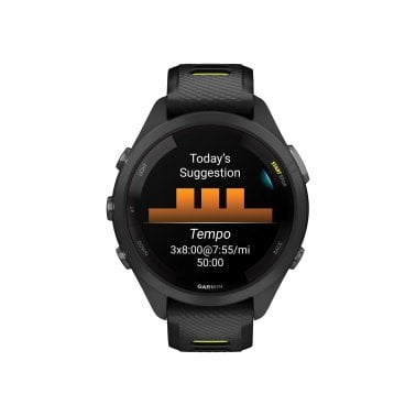 Garmin® Forerunner® 265S Running Smartwatch with Black Bezel (Black)