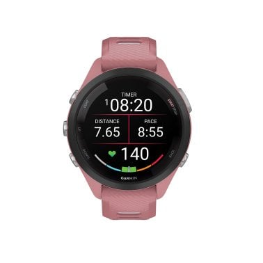 Garmin® Forerunner® 265S Running Smartwatch with Black Bezel (Pink)