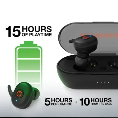 HyperGear® Active True Wireless Earbuds (Black)