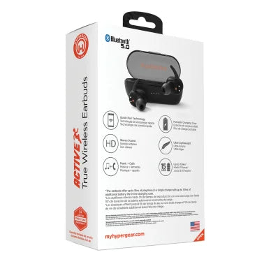 HyperGear® Active True Wireless Earbuds (Black)