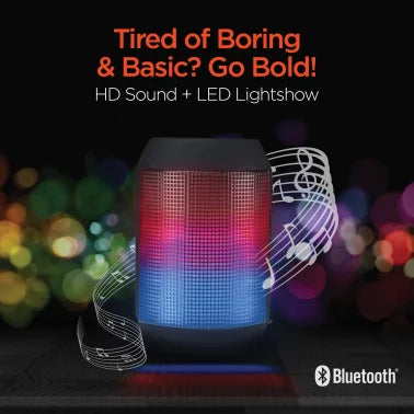 HyperGear® RaveMini Wireless LED Speaker