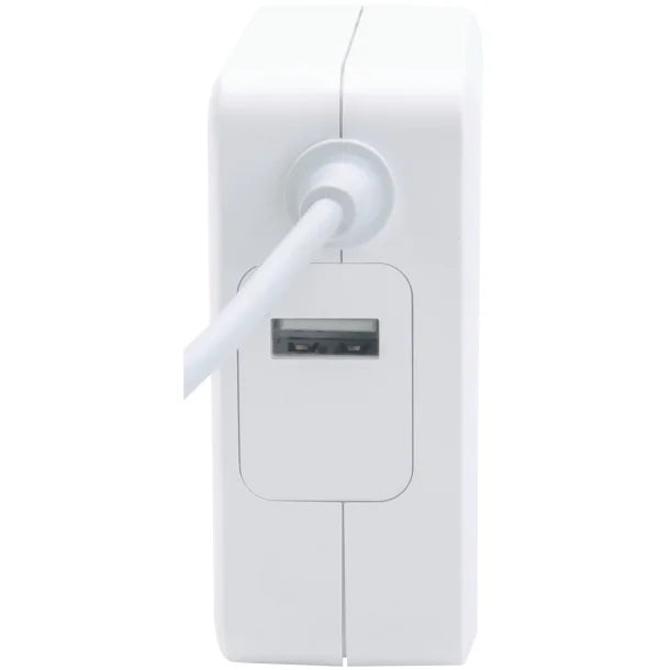 Manhattan® 60-Watt Power Delivery Wall Charger with Built-in USB-C® Cable